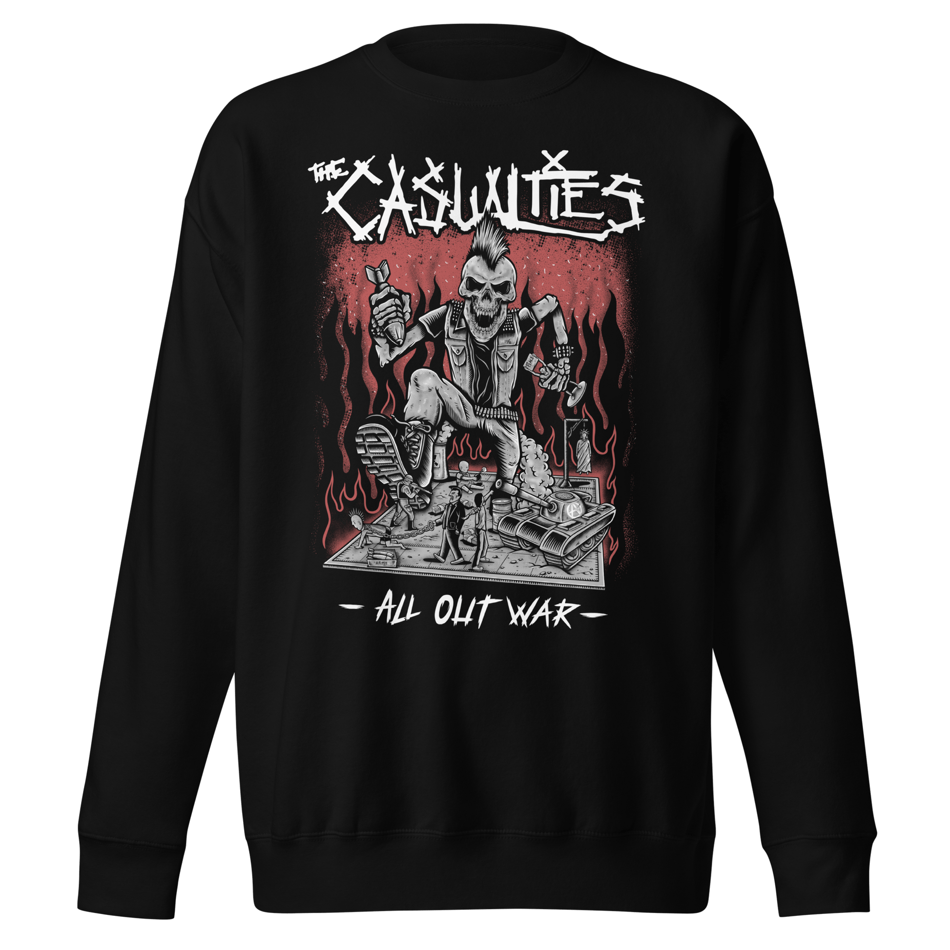 Rockabilia The Casualties - All Out War Sweatshirt