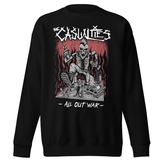 Rockabilia The Casualties - All Out War Sweatshirt