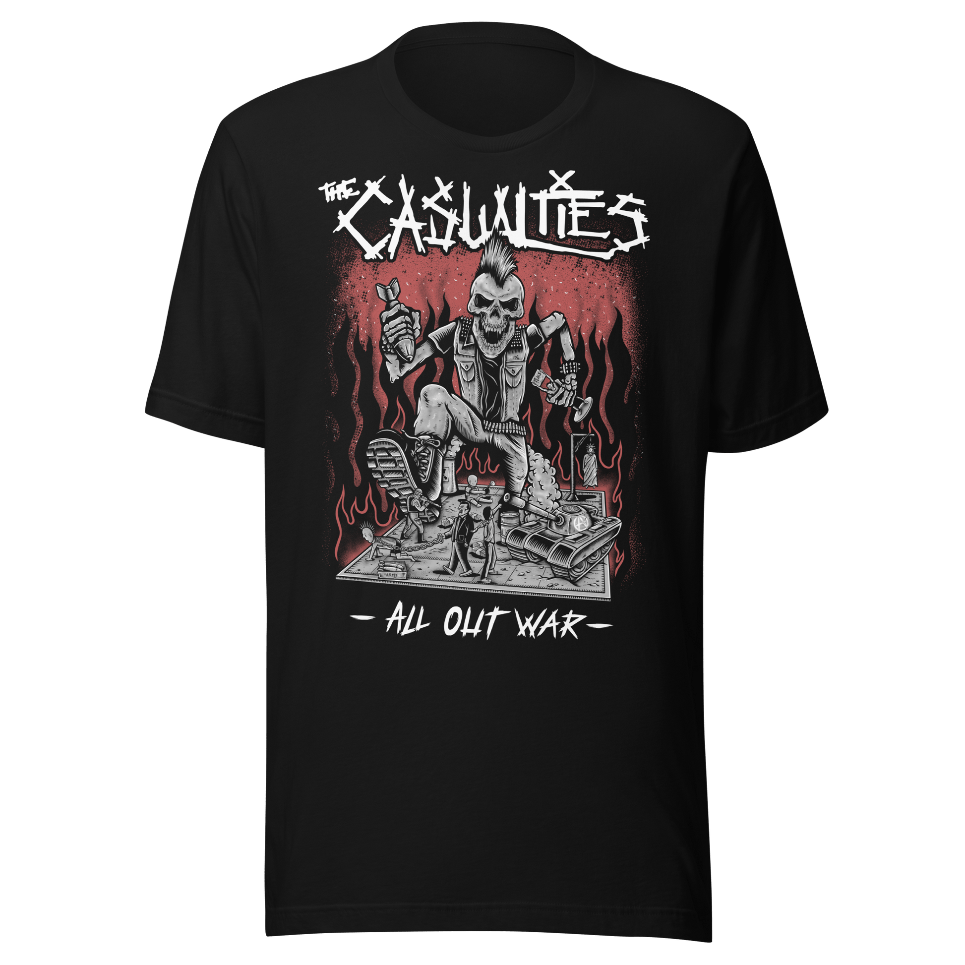 Rockabilia The Casualties All Out War T-Shirt