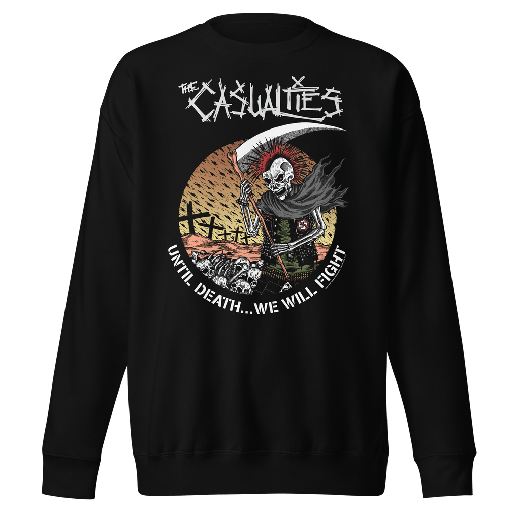 The Casualties - Until Death Sweatshirt CAS1001S | Rockabilia Merch Store