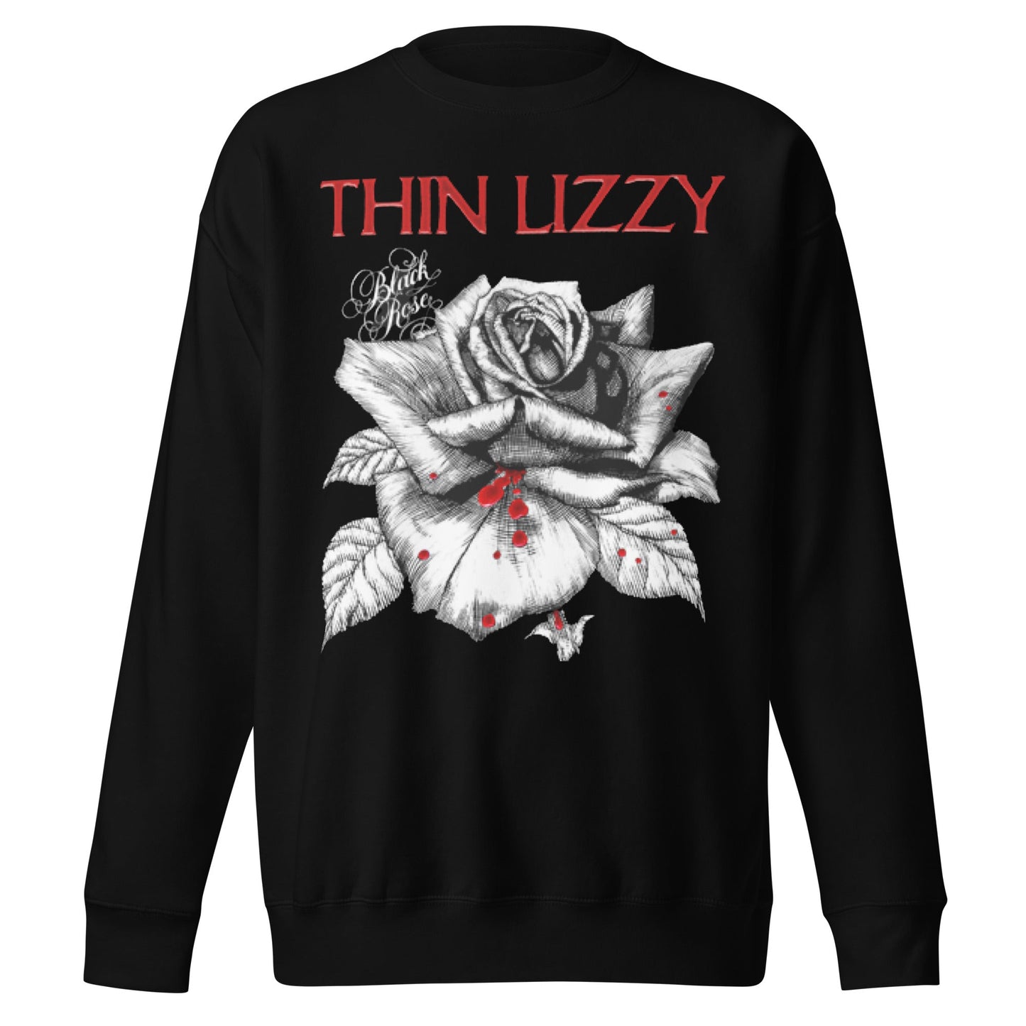 Thin Lizzy Thin Lizzy - Black Rose Jumbo Print Sweatshirt