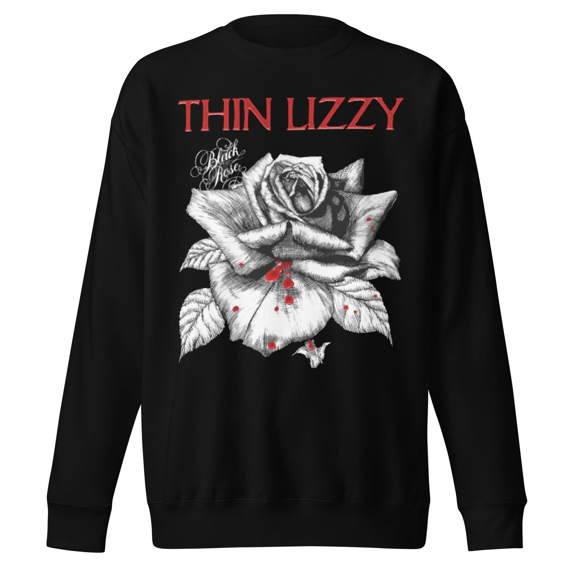 Thin Lizzy Thin Lizzy - Black Rose Jumbo Print Sweatshirt