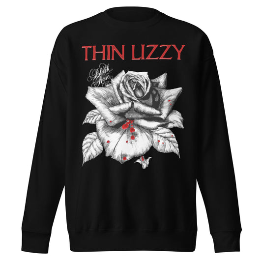Thin Lizzy Thin Lizzy - Black Rose Jumbo Print Sweatshirt