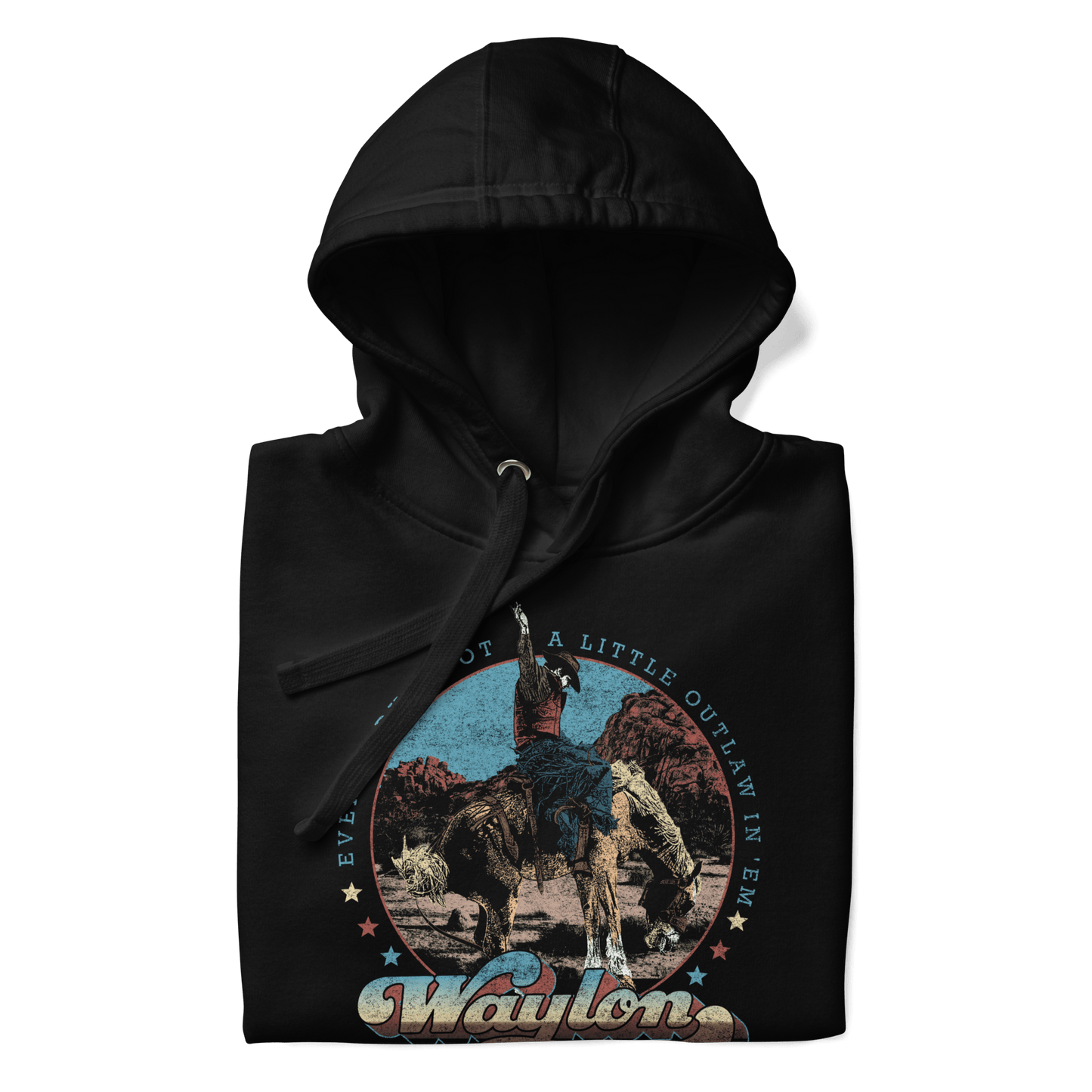 Waylon Jennings Waylon Jennings - A Little Outlaw in Em Hoodie