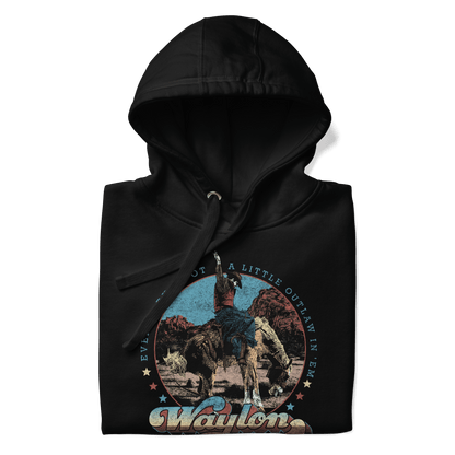 Waylon Jennings Waylon Jennings - A Little Outlaw in Em Hoodie