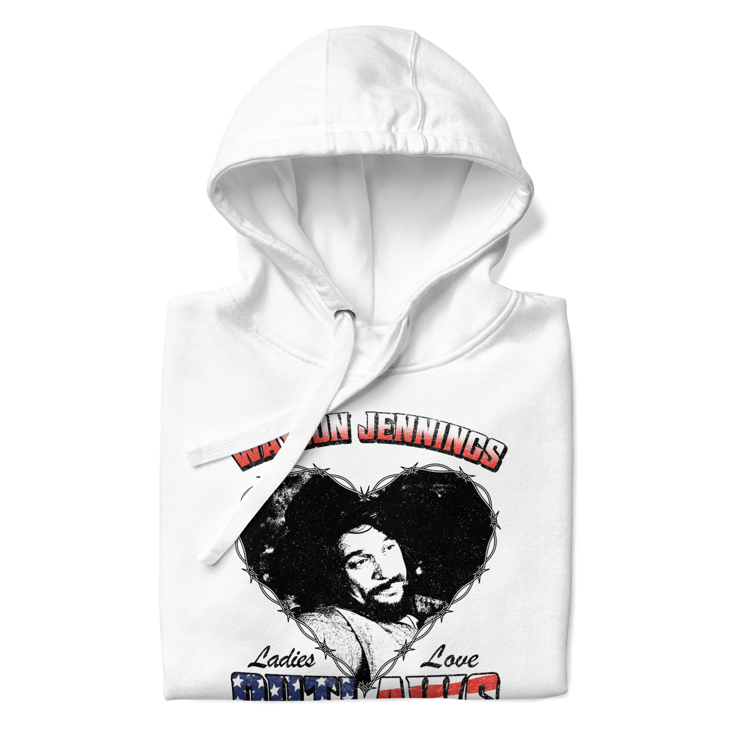 Waylon Jennings Waylon Jennings - Ladies Love Outlaws Hoodie