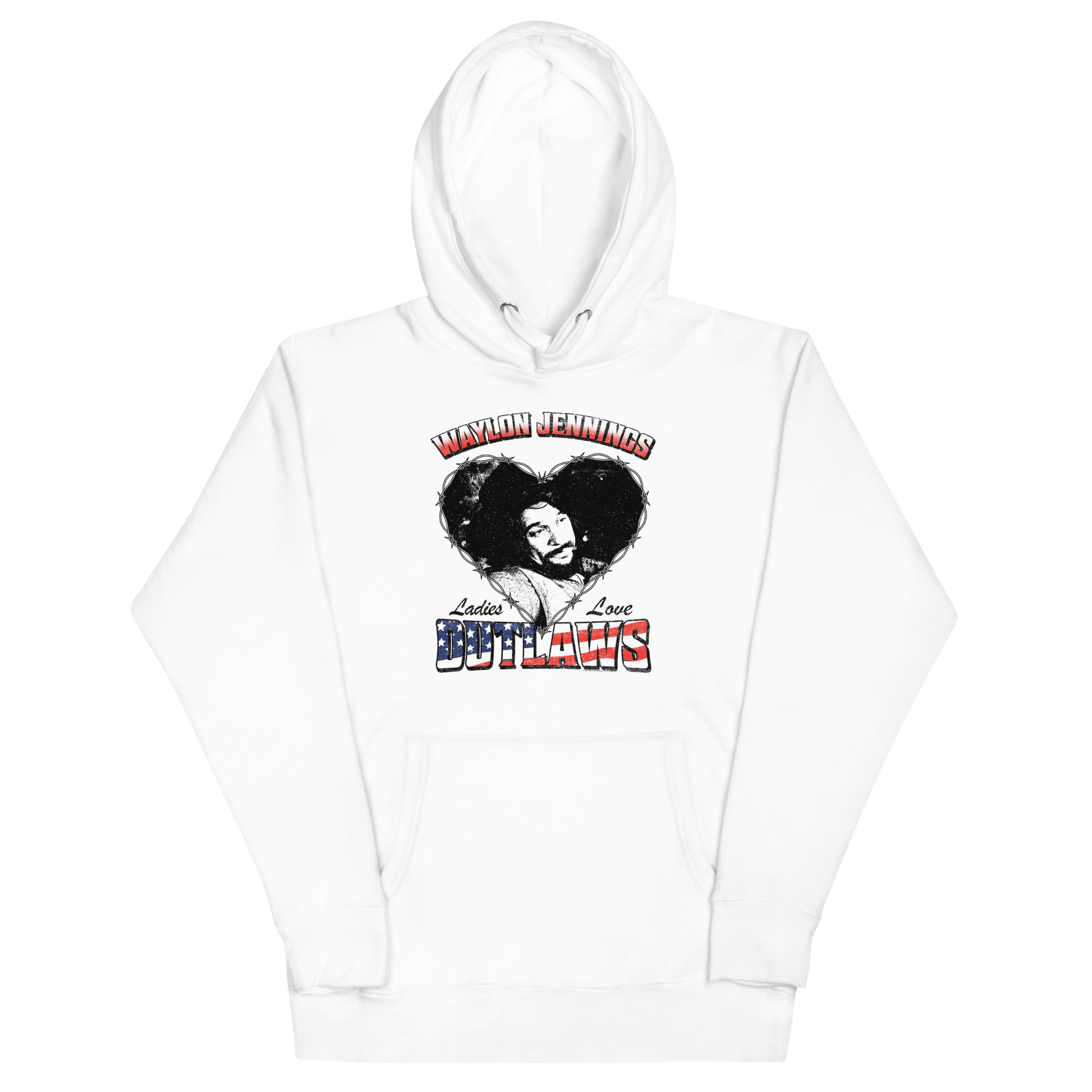 Waylon Jennings Waylon Jennings - Ladies Love Outlaws Hoodie
