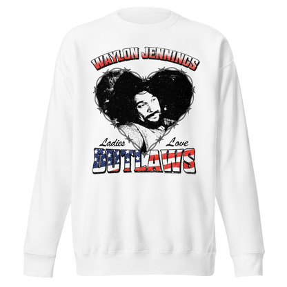 Waylon Jennings Waylon Jennings - Ladies Love Outlaws Sweatshirt