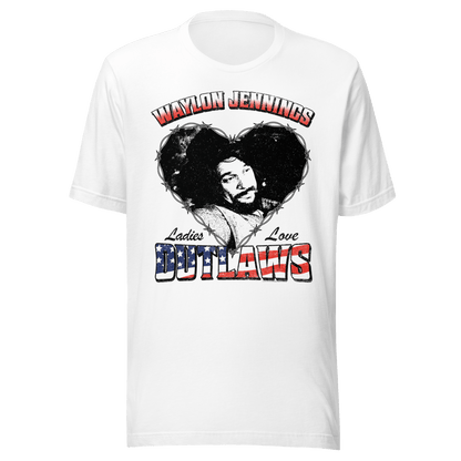 Waylon Jennings Waylon Jennings - Ladies Love Outlaws T-Shirt