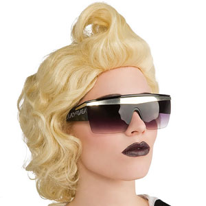 Lady Gaga Retro Glasses Costume Accessory
