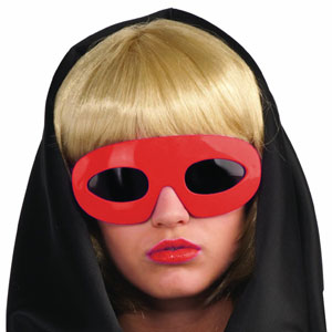 Lady Gaga Red Glasses Costume Accessory