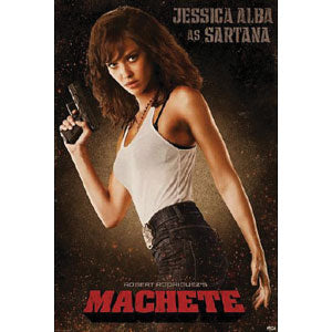 Machete Jessica Alba As Sartana Domestic Poster