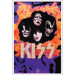 KISS Flames Blacklight