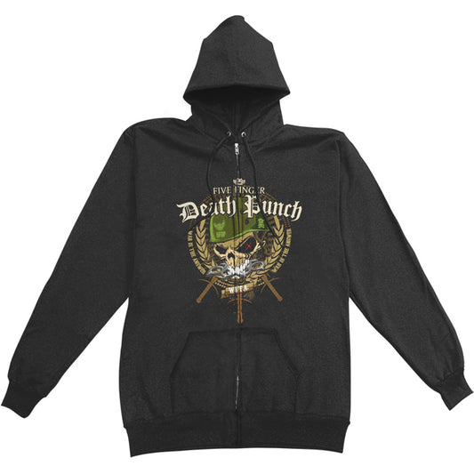 Five Finger Death Punch Warhead Zippered Hooded Sweatshirt