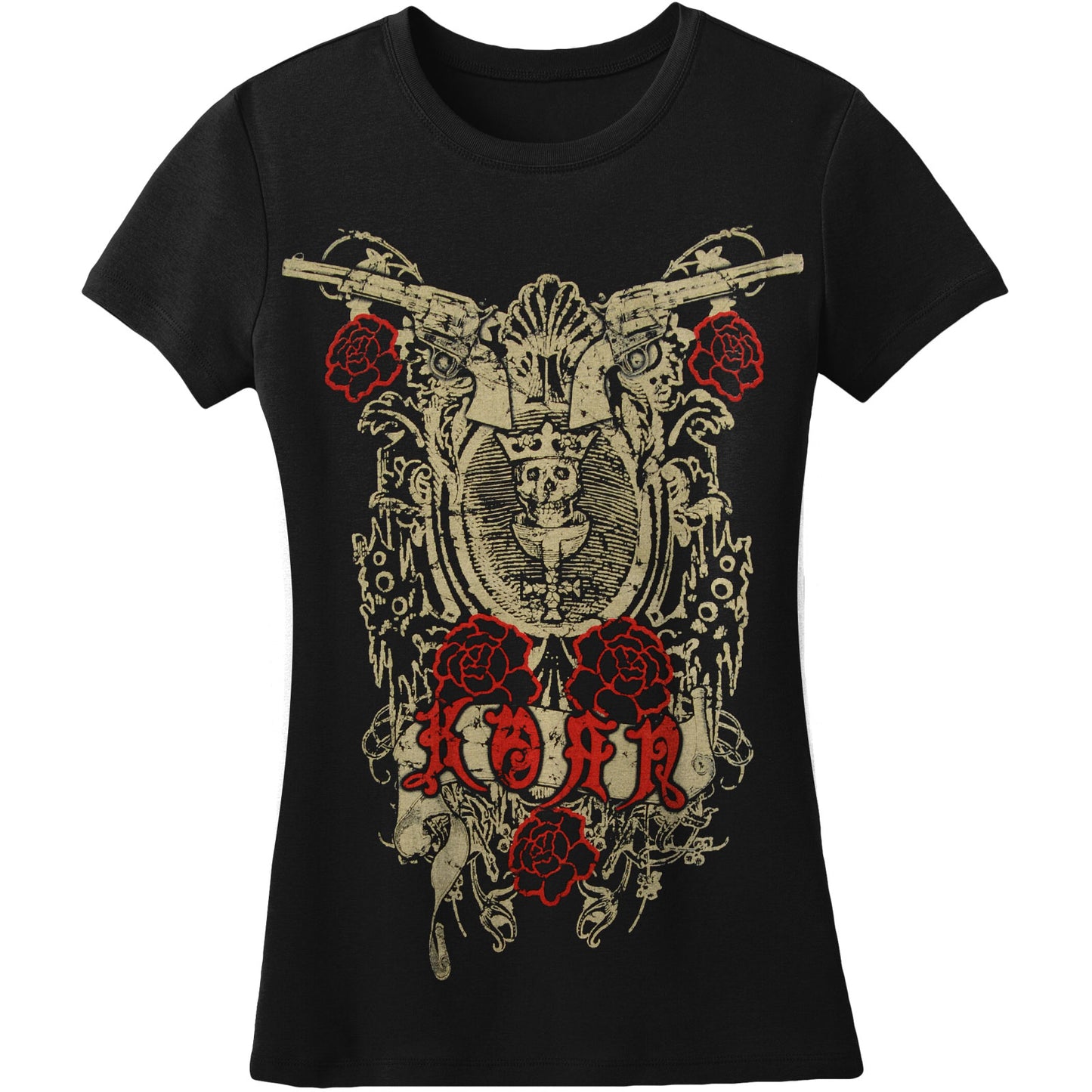 Pistol And Roses Soft Junior Top