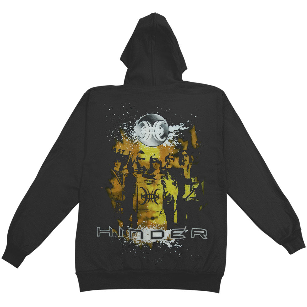 Hinder Flames Zippered Hooded Sweatshirt