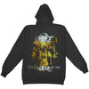 Flames Zippered Hooded Sweatshirt