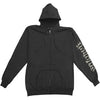 Logo Zippered Hooded Sweatshirt