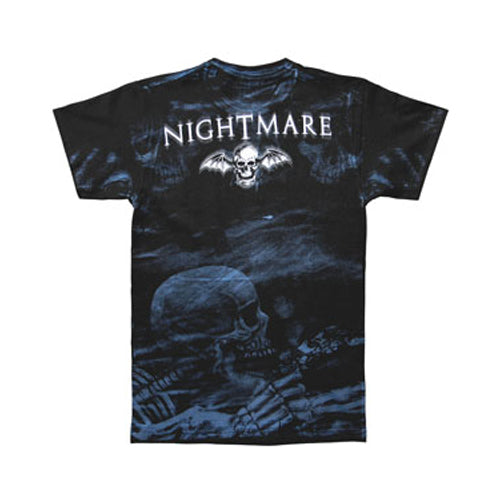 Avenged Sevenfold Skeleton Mist Allover Mens Reg T T-shirt