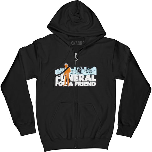 Funeral For A Friend Skyline Zippered Hooded Sweatshirt