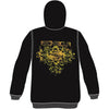 Filigree Zippered Hooded Sweatshirt