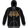 Filigree Zippered Hooded Sweatshirt