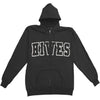 Embroidered Logo Zippered Hooded Sweatshirt