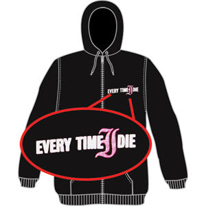 Every Time I Die Animal Guitar Zippered Hooded Sweatshirt