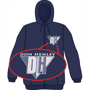 Eagles Logo Zippered Hooded Sweatshirt