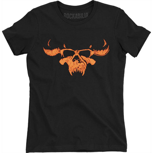 Orange Skull Soft Junior Top