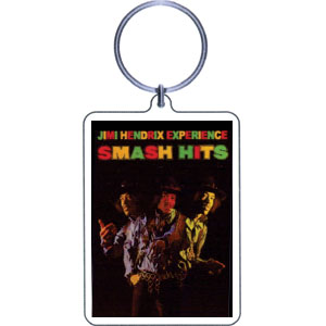 Jimi Hendrix Smash Hits Plastic Key Chain