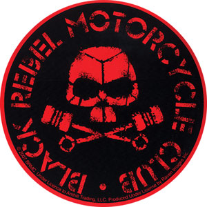 Black Rebel Motorcycle Club Red Skull Sticker
