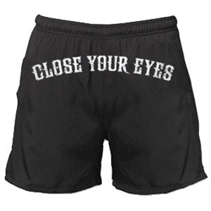 Close Your Eyes 90s Hardcore Gym Shorts