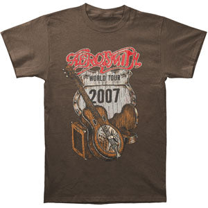 Aerosmith Aerosmith Distressed Guitar 07 Tour Tee T-shirt