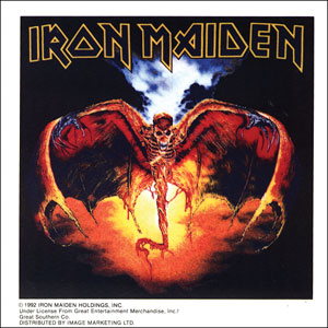 Iron Maiden Skull & Wings Sticker