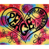 Peace, Love Freedom Tapestry