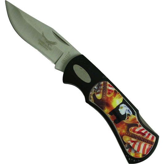 Lynyrd Skynyrd Rebel Eagle Folding Knive