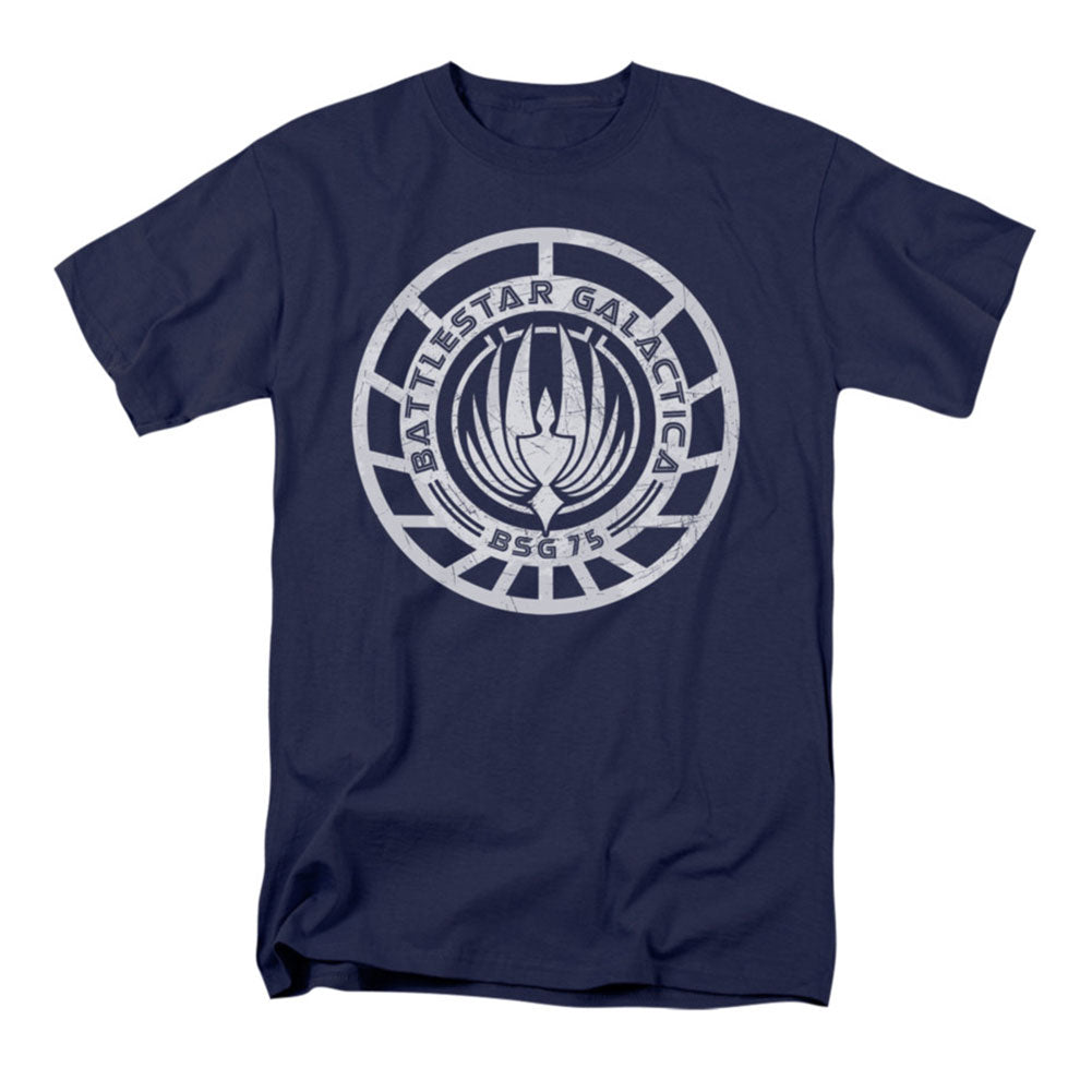 Battlestar Galactica Scratched BSG Logo T-shirt