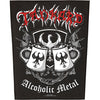 Alcoholic Metal Back Patch