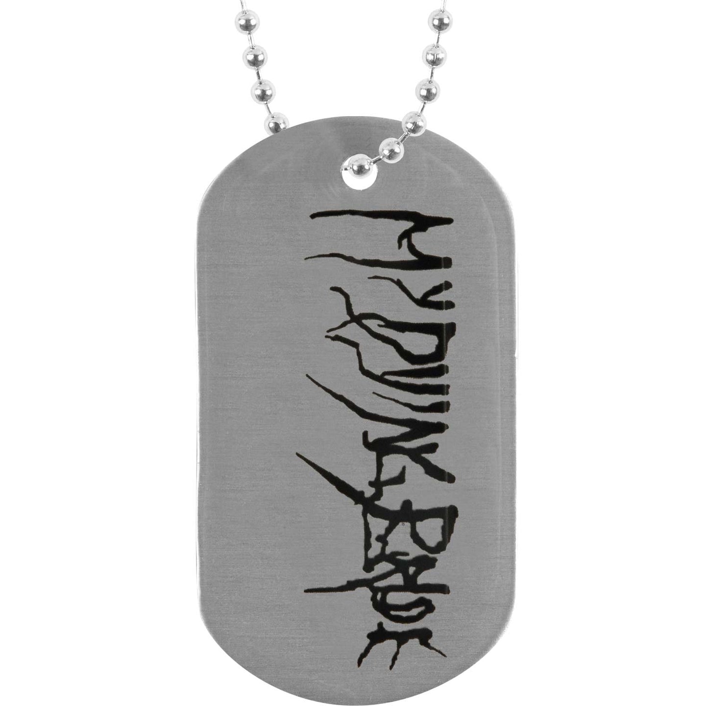 My Body A Funeral Dog Tag Necklace
