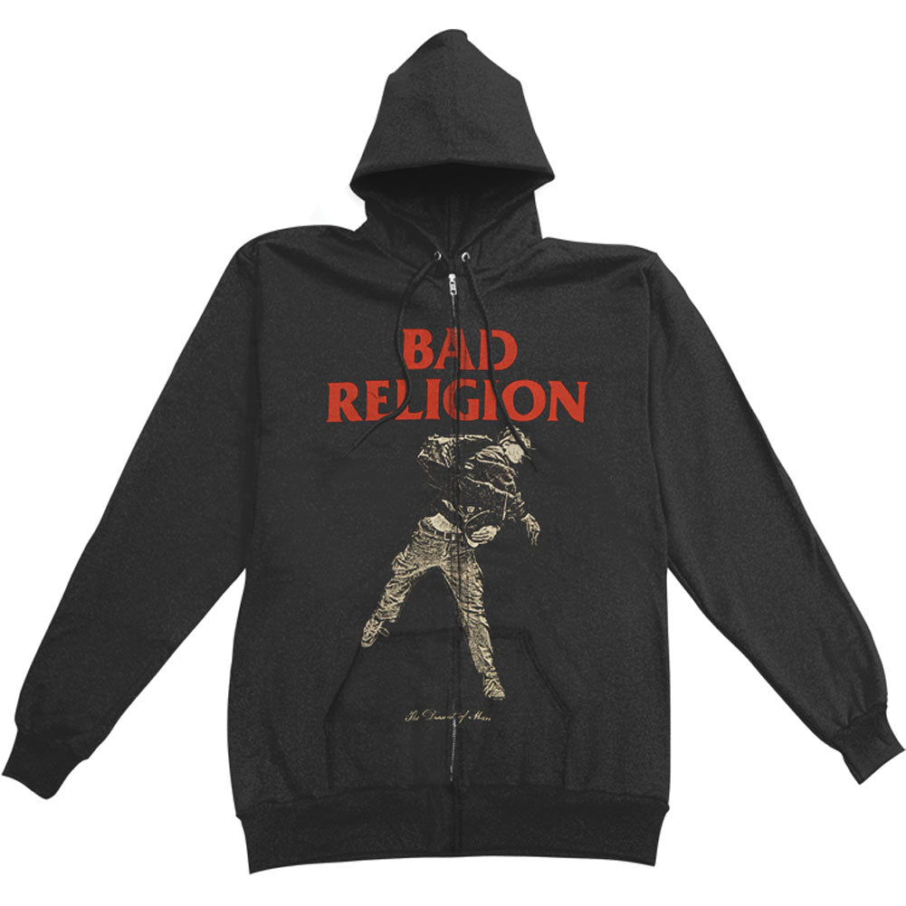 Bad Religion Dissent Of Man Zippered Hooded Sweatshirt