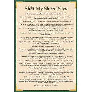 Charlie Sheen Sh*t My Sheen Says Domestic Poster
