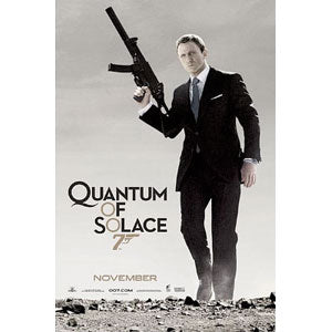 James Bond Quantum Of Solace Domestic Poster