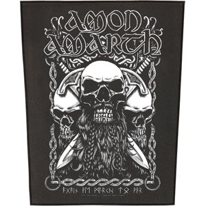 Amon Amarth Bearded Skull Back Patch