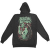 Harlot Zippered Hooded Sweatshirt