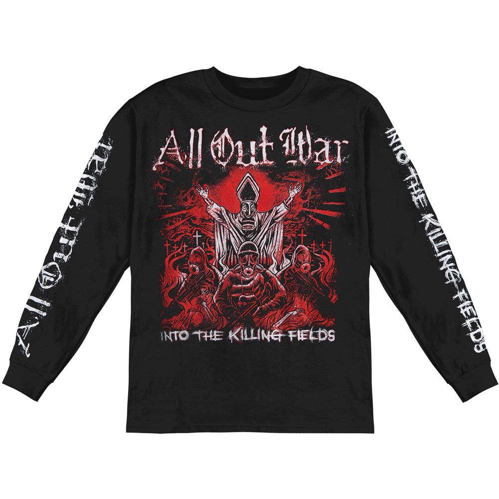 All Out War Into The Killing Fields Long Sleeve 113004 | Rockabilia Merch  Store