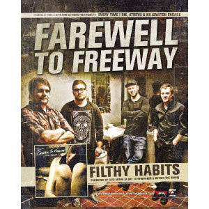 Farewell To Freeway Filthy Habits Concert Promo Poster