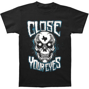 Close Your Eyes Texas Skull T-shirt