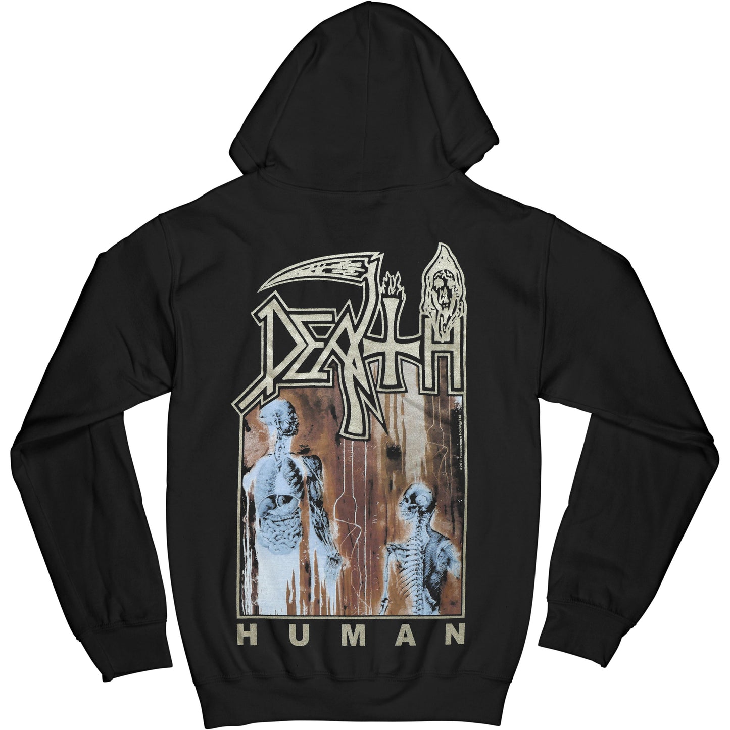 Human Zippered Hooded Sweatshirt