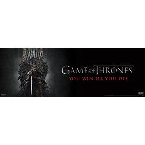 Game Of Thrones You Win Or You Die Slim Print Poster